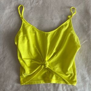 Size S Yellow Crop Top